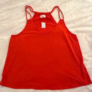 Lou & Grey - Flowy double-spaghetti strap top (NWT), Size XL